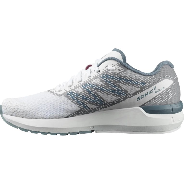 White / Grey Salomon Sonic 5 Balance Men's Running Shoes | IE FJ5430